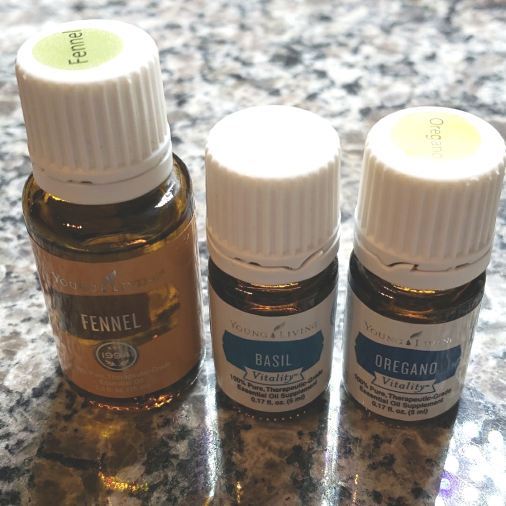 3 pack herb essential oils - Basil/Oregano/Fennel